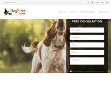 Tablet Screenshot of dogbites.com